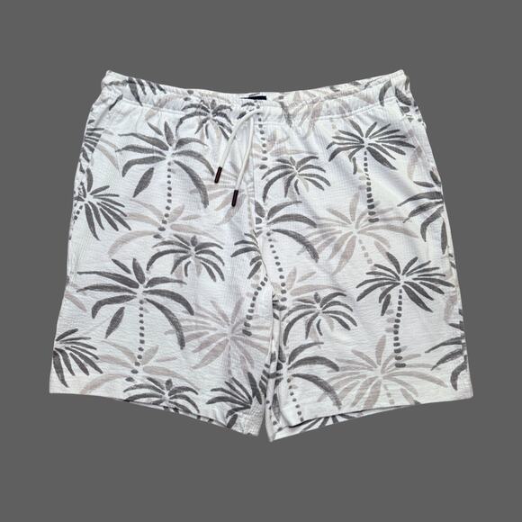 Ben Sherman Regular Fit Size XL Coconut Milk White Multi Terry Short - Picture 1 of 6
